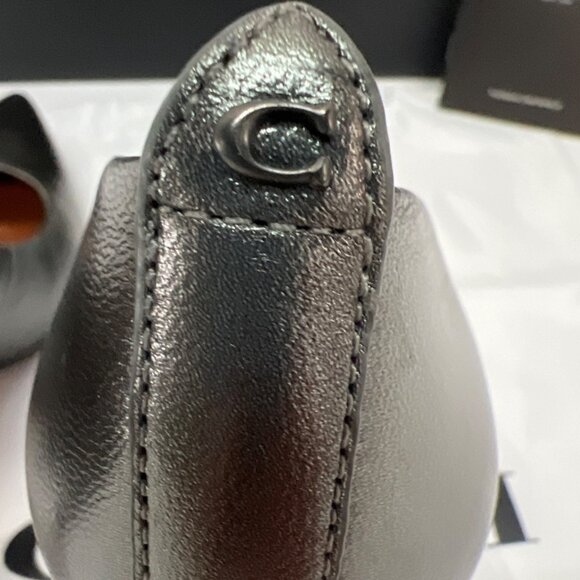 COACH Waverly 85mm SMTL Gunmetal Pumps in box - Picture 8 of 14